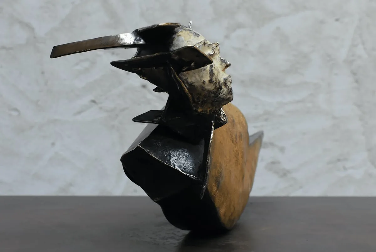 Bronze sculpture of Julien Allègre: Equinox — View 2
