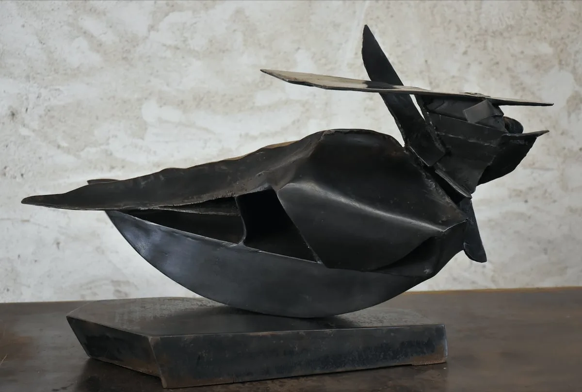 Bronze sculpture of Julien Allègre: Equinox — View 4