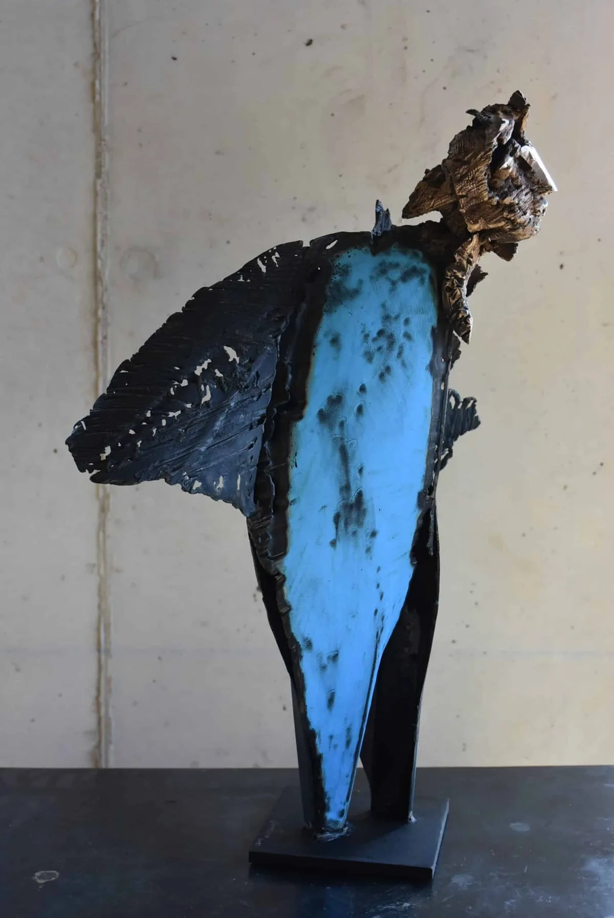 Sculpture bronze de Julien Allègre : Souffleur des eaux de Julien Allègre