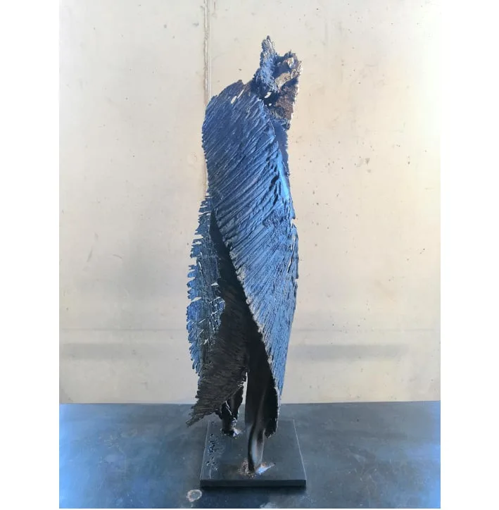 Unique bronze sculpture by Julien Allègre: Ailes du silence — View 2
