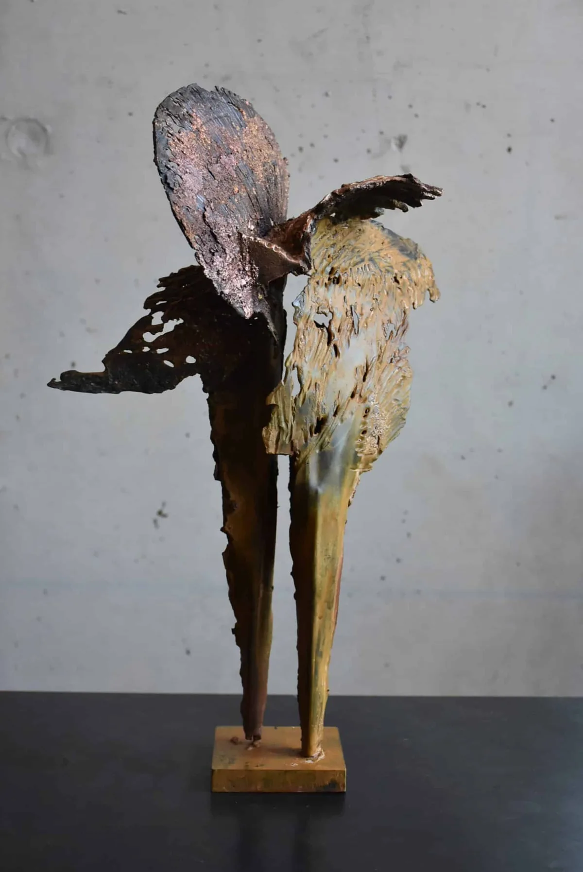 Sculpture métallisation sur acier de Julien Allègre : Être coraux — Vue 2