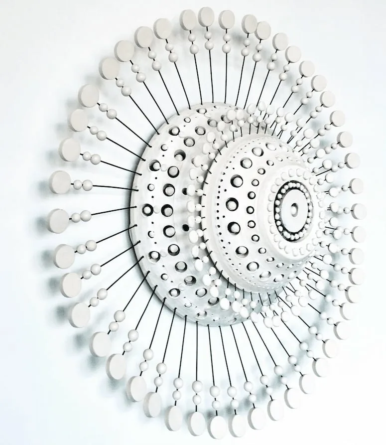 Sun ceramic wall sconce by Georges Pelletier — View 2