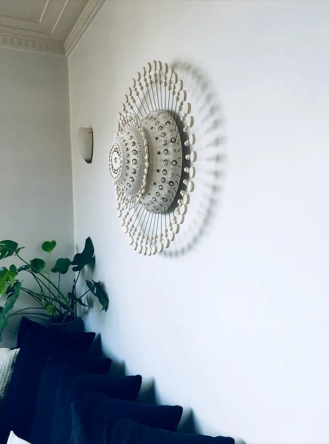 Sun ceramic wall sconce by Georges Pelletier — View 5