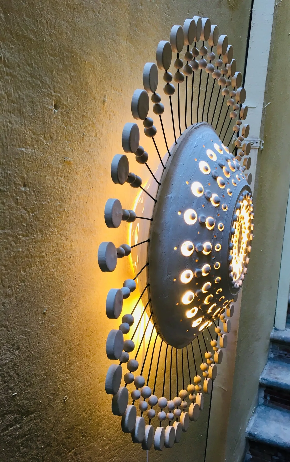 Georges Pelletier ceramic wall lamp — View 3