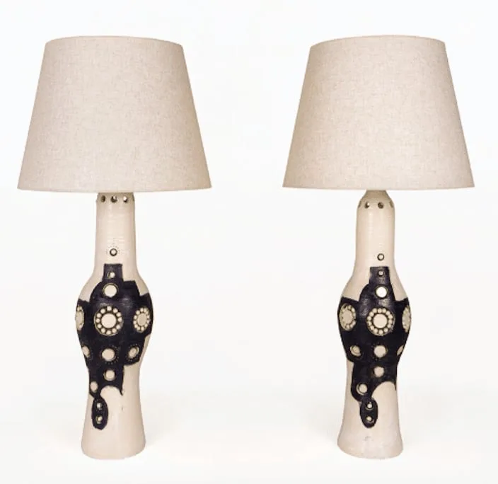 Paire de lampes en céramique de Georges Pelletier — Vue 2