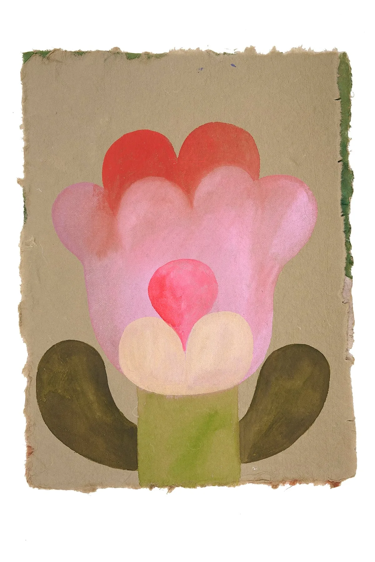 Tableau gouache sur papier de la série "Fleurs" de Caroline Rennequin de Caroline Rennequin