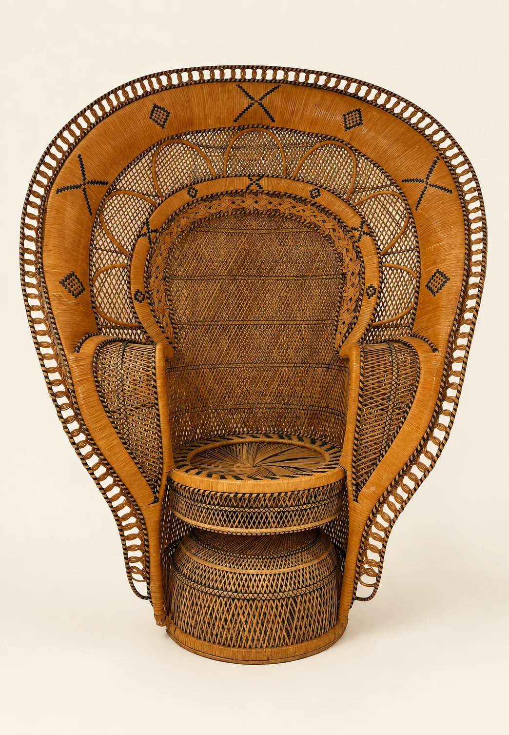 Fauteuil rotin Emmanuelle · Vue 1