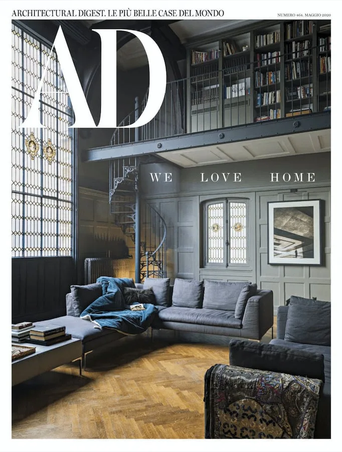 AD Italia — Totem floor lamp on the cover