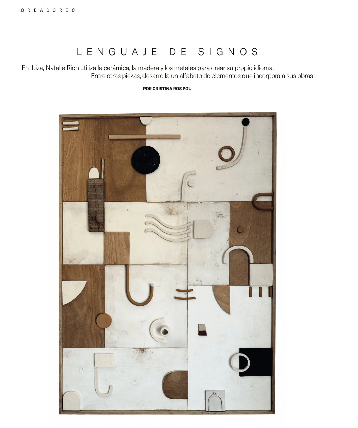 Arquitectura y Diseño — Natalie Rich in her Ibiza atelier — additional view