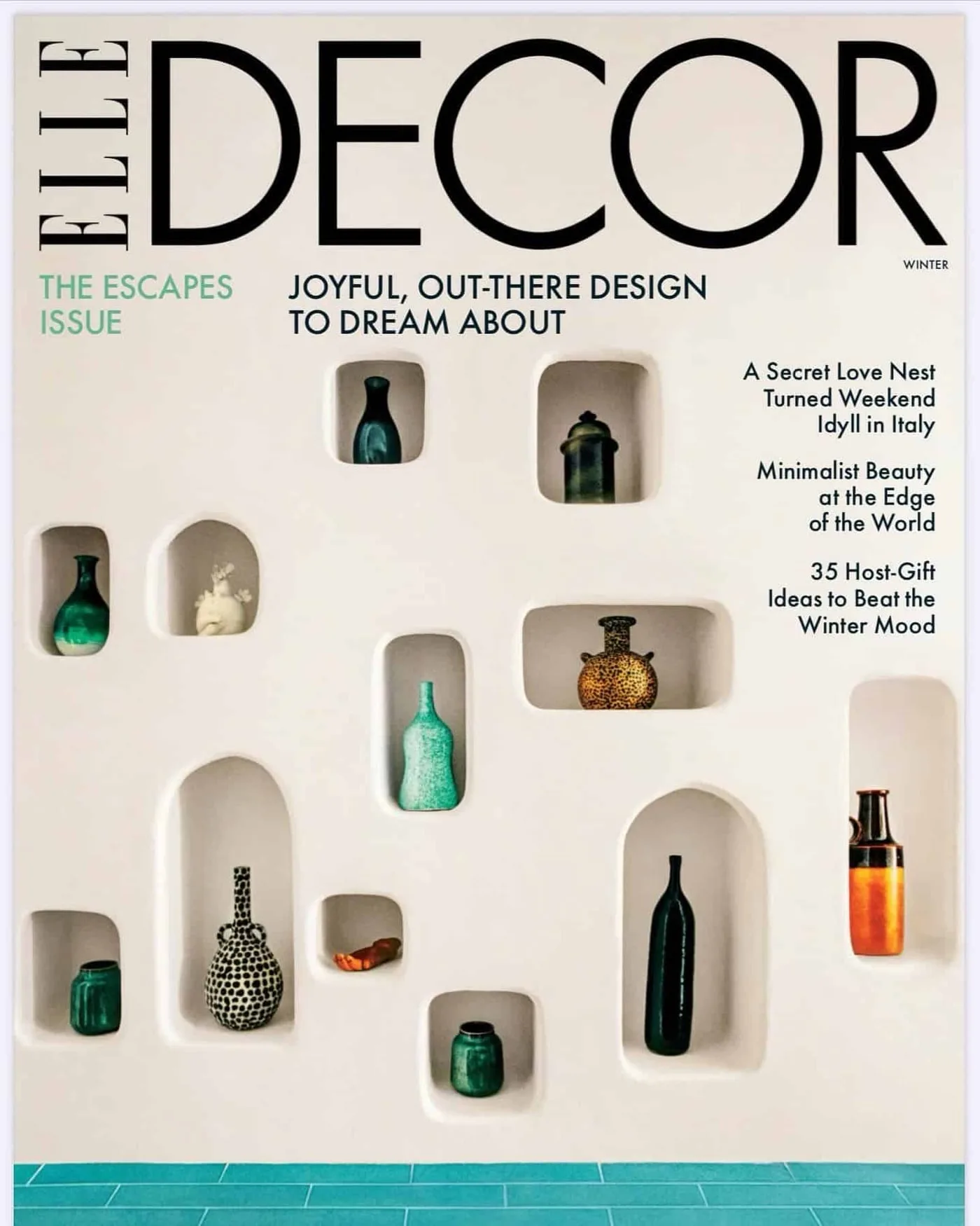 Elle Decor — Natalie Rich and Georges Pelletier on the cover
