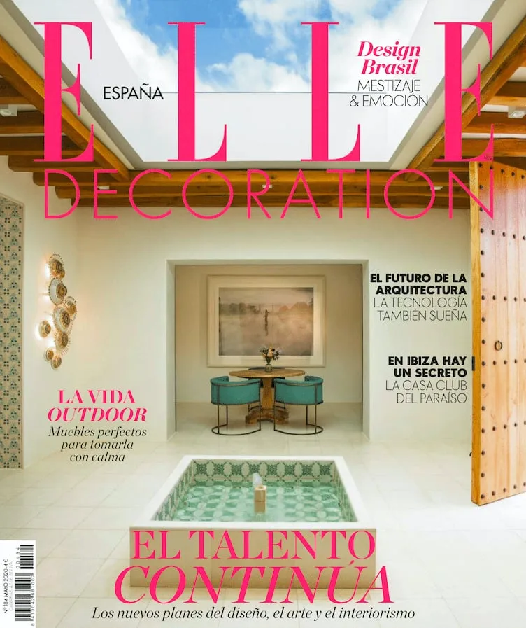 ELLE Decoration España — Pelletier wall lights on the cover