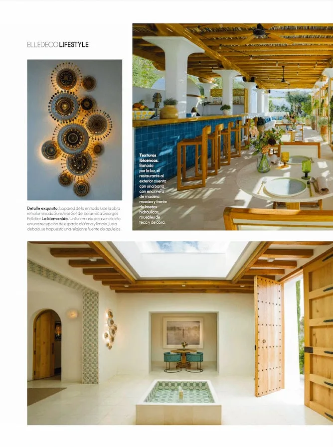 ELLE Decoration España — Pelletier wall lights on the cover — additional view