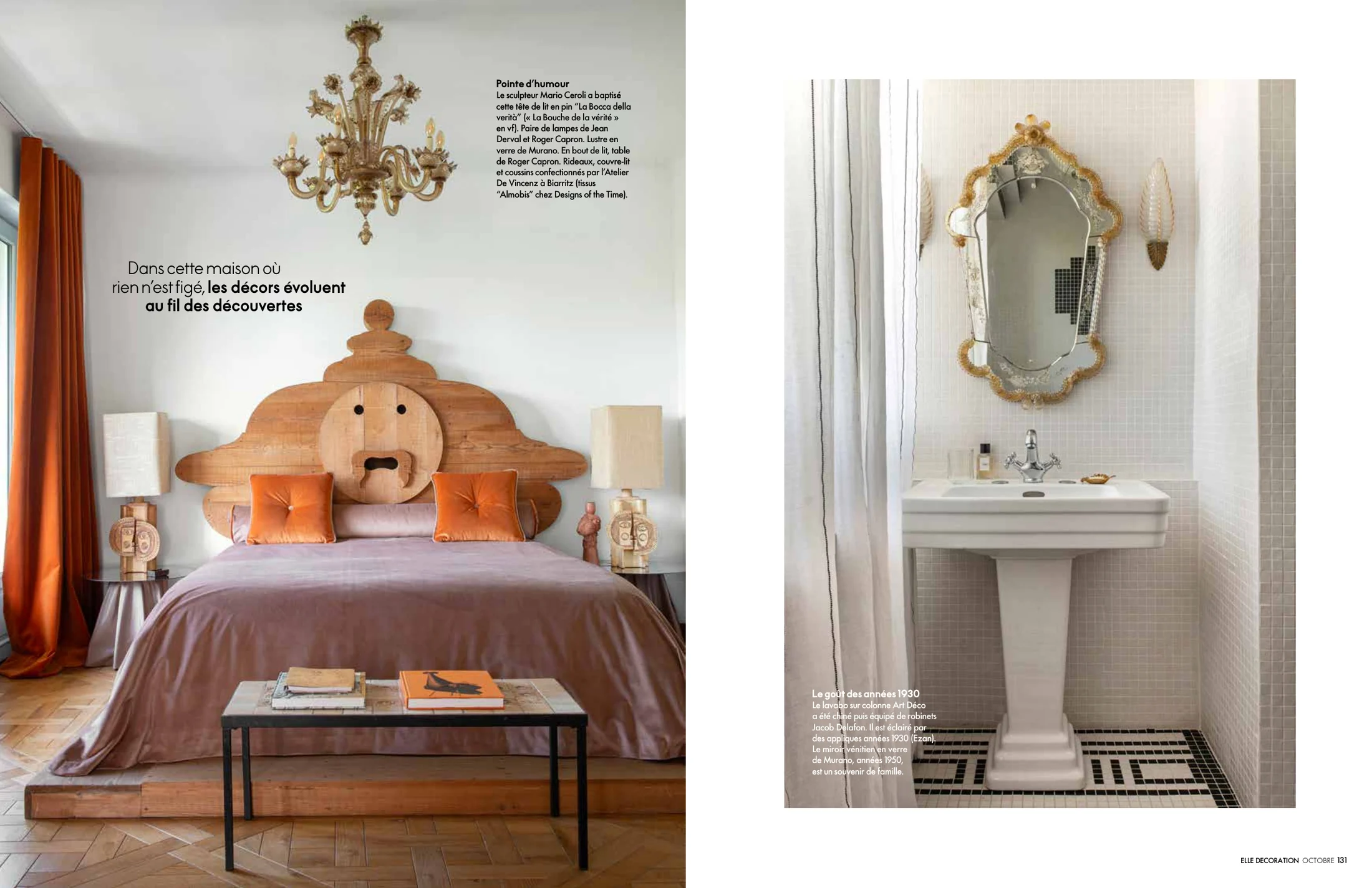 ELLE Décoration, « Passeuse d’histoires », pages 130–131