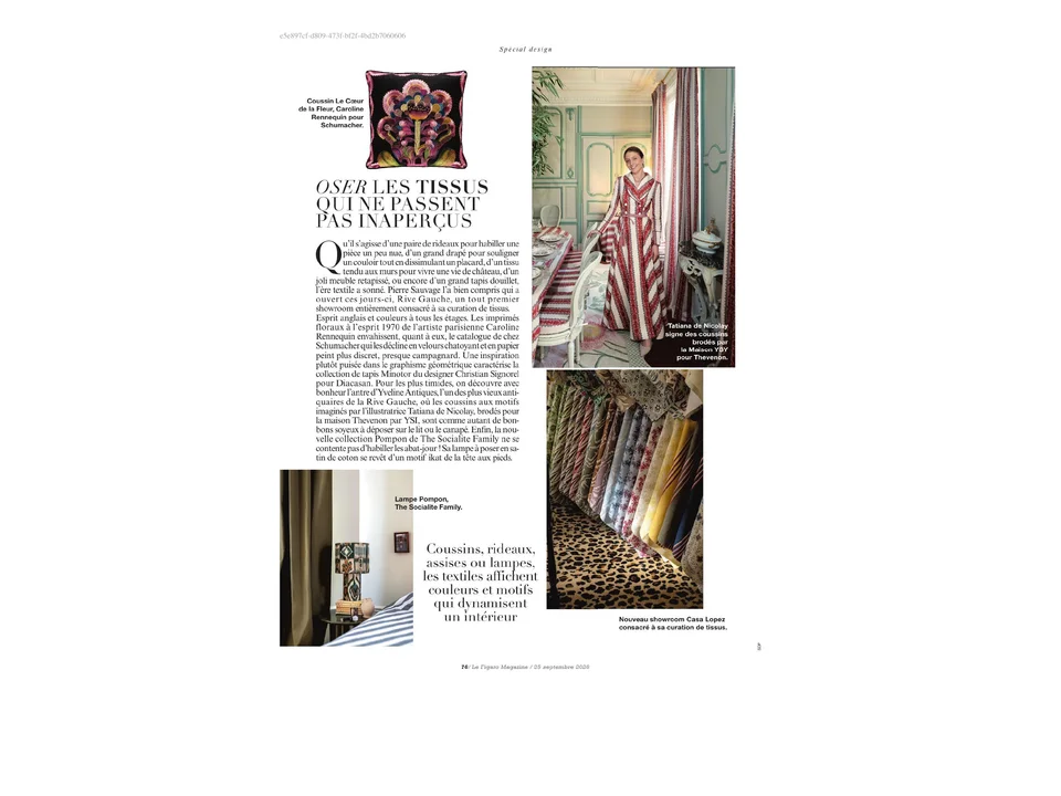 Le Figaro Magazine, Caroline Rennequin × Schumacher