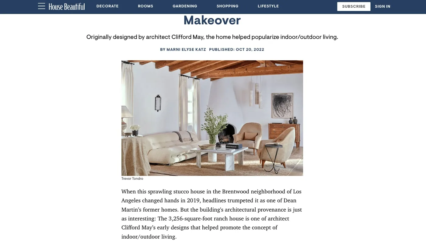 House Beautiful — Pelletier pendants in Makeover