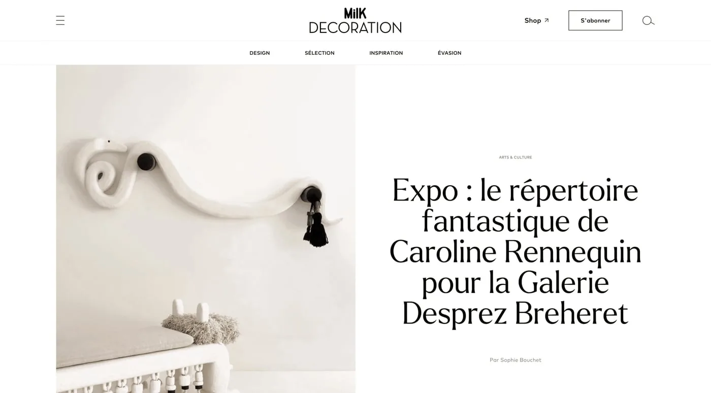 MILK Decoration — Caroline Rennequin's Fantastic Repertoire
