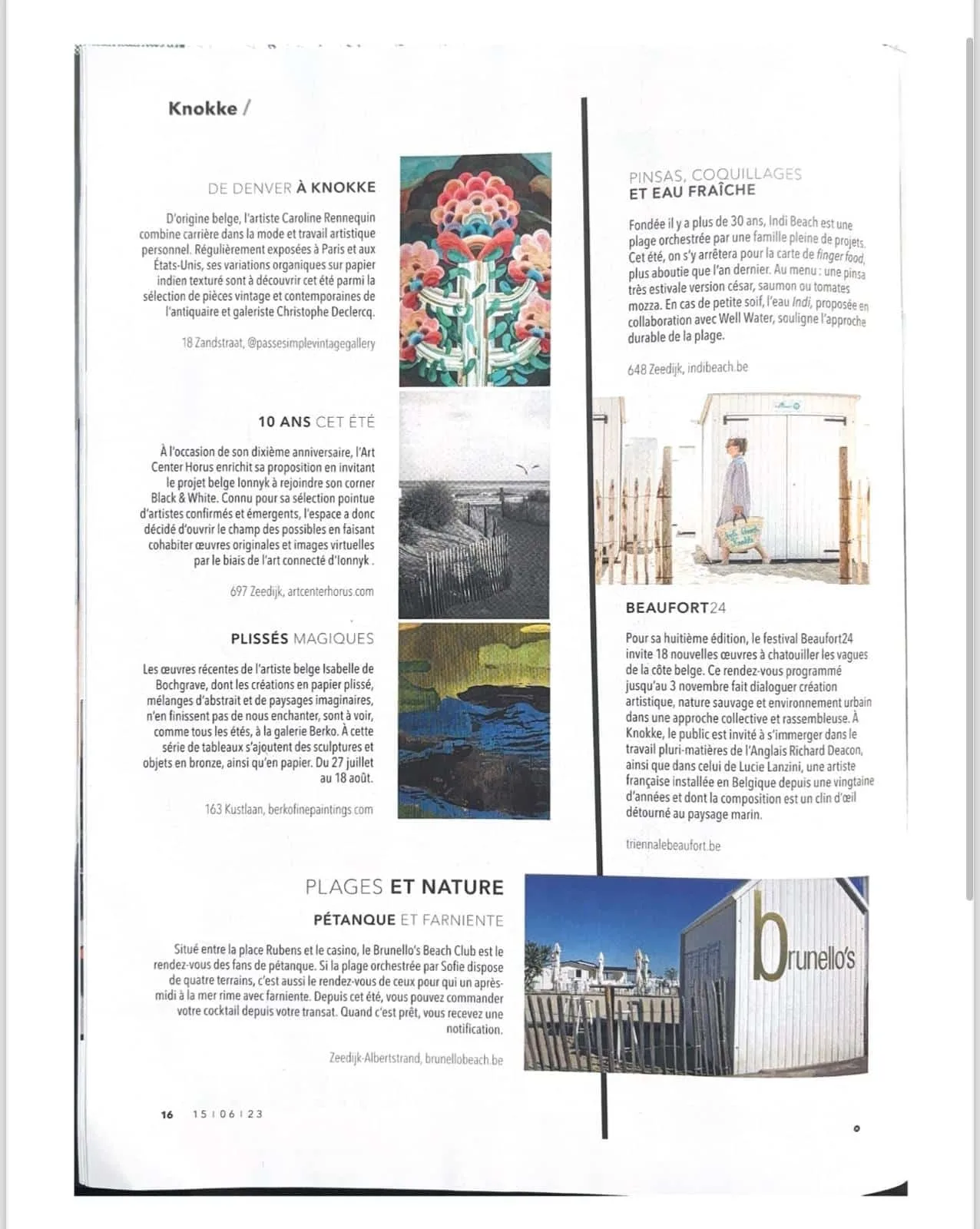 So Soir — Organic variations on Indian paper, in Knokke